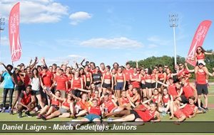 Match interligues cadets/juniors, Tours