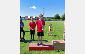 Mael sur le podium à Gravenchon...