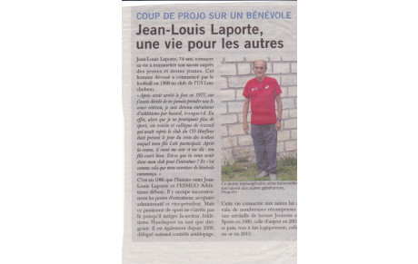 Jean Louis à l'honneur...