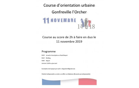 Course d'orientation urbaine, Gonfreville