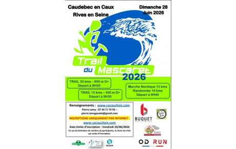 Marche nordique, 15km du Mascaret